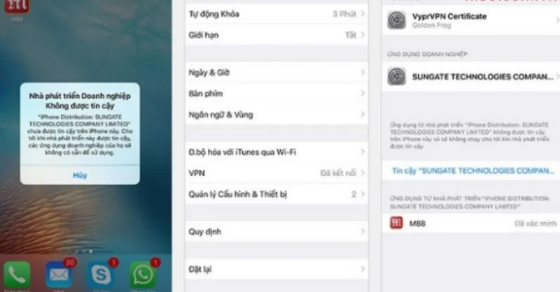 m88 mobile app cho ios